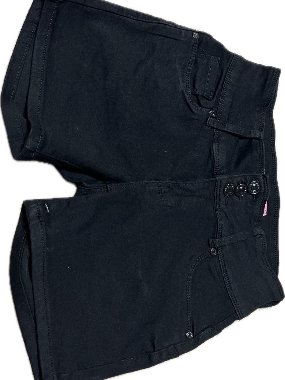 Wave jeans.Black High-Rise Button Short NWOT